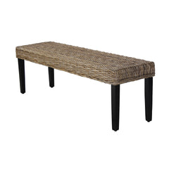 Rattan Bench - Grey
