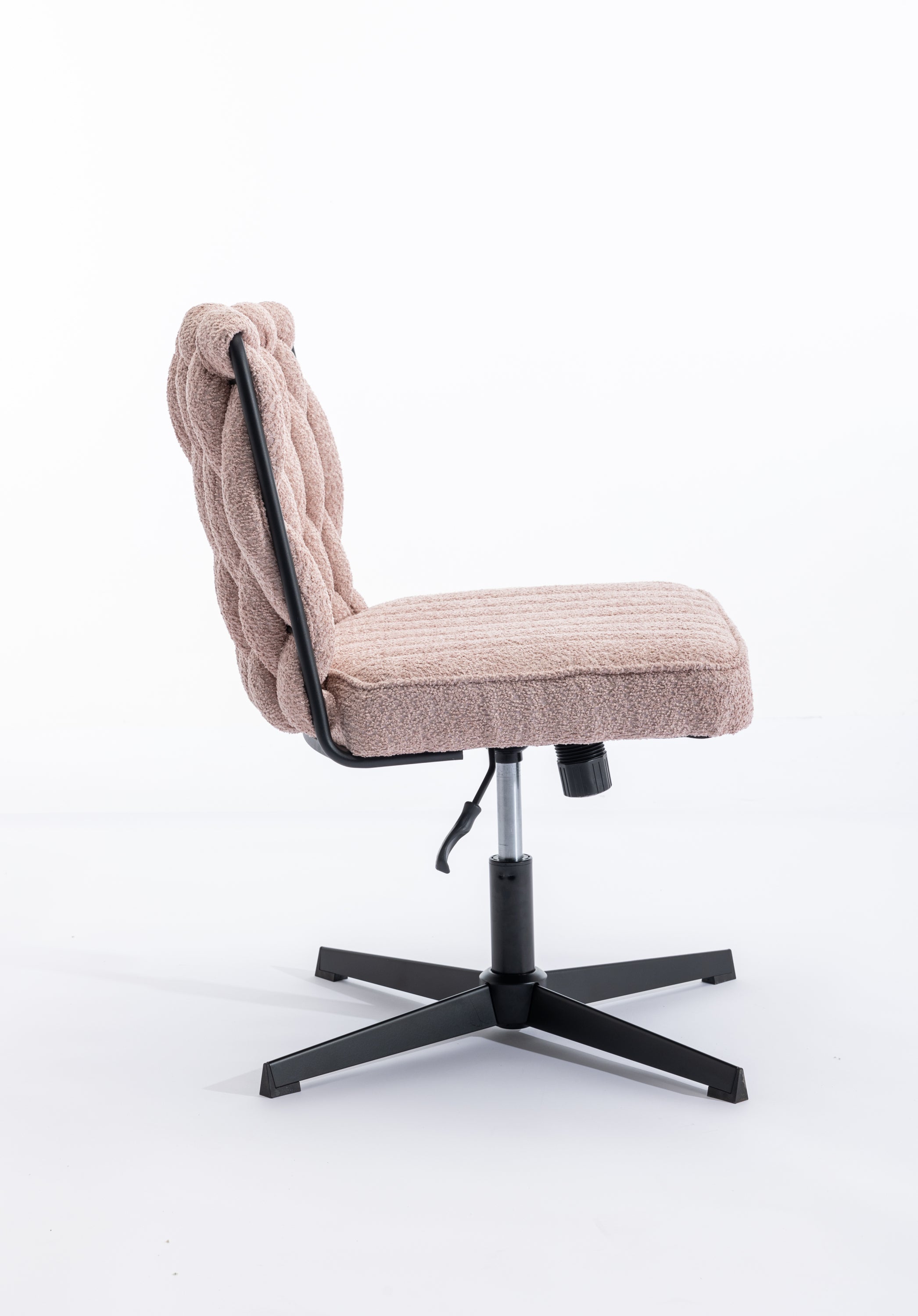 Armless Office Desk Chair No Wheels - Pink