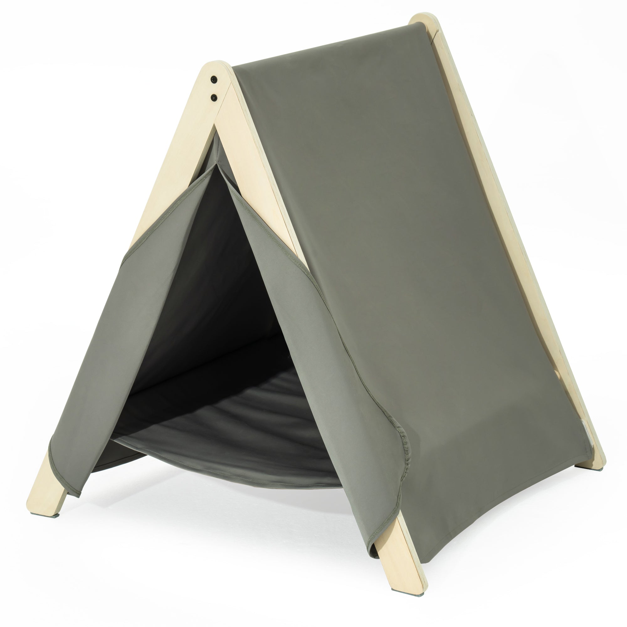 Pet Tent, Cat Tent for Indoor Cats, Wooden Cat House for small Pets - Gray green