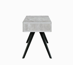 Contemporary Desk - Faux Concrete & Black