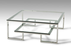 Topaz Modern Glass Coffee Table