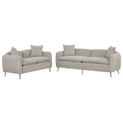MAICOSY 2 Piece Sofa Set for Living Room 3 Seaters Velvet Upholstery Sofa Couch