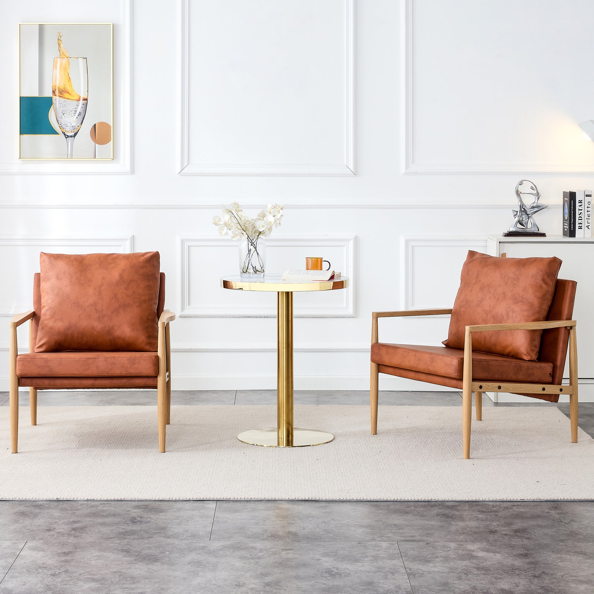 Modern Accent Arm Chair - Brown