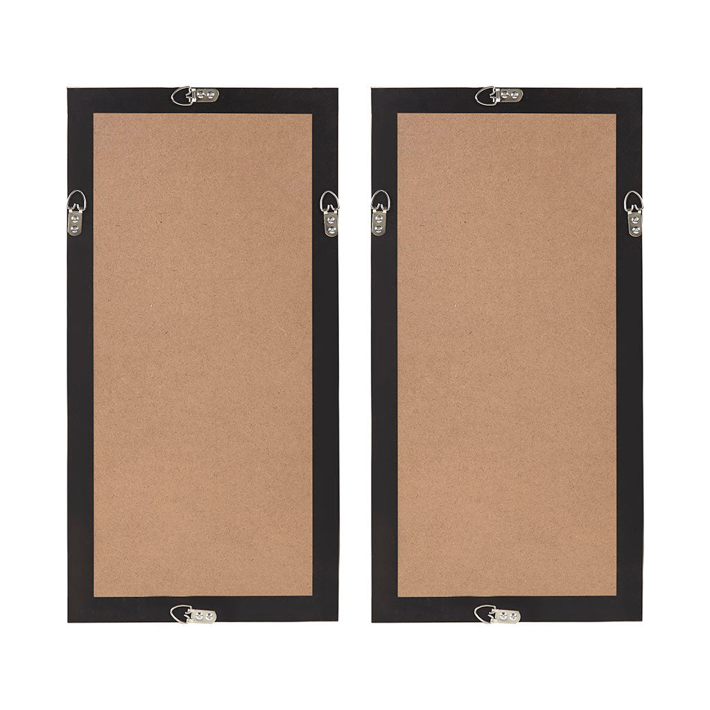 Aurelian Emblem Natural Capiz with Gold Foil 2-piece Shadowbox Wall Decor Set