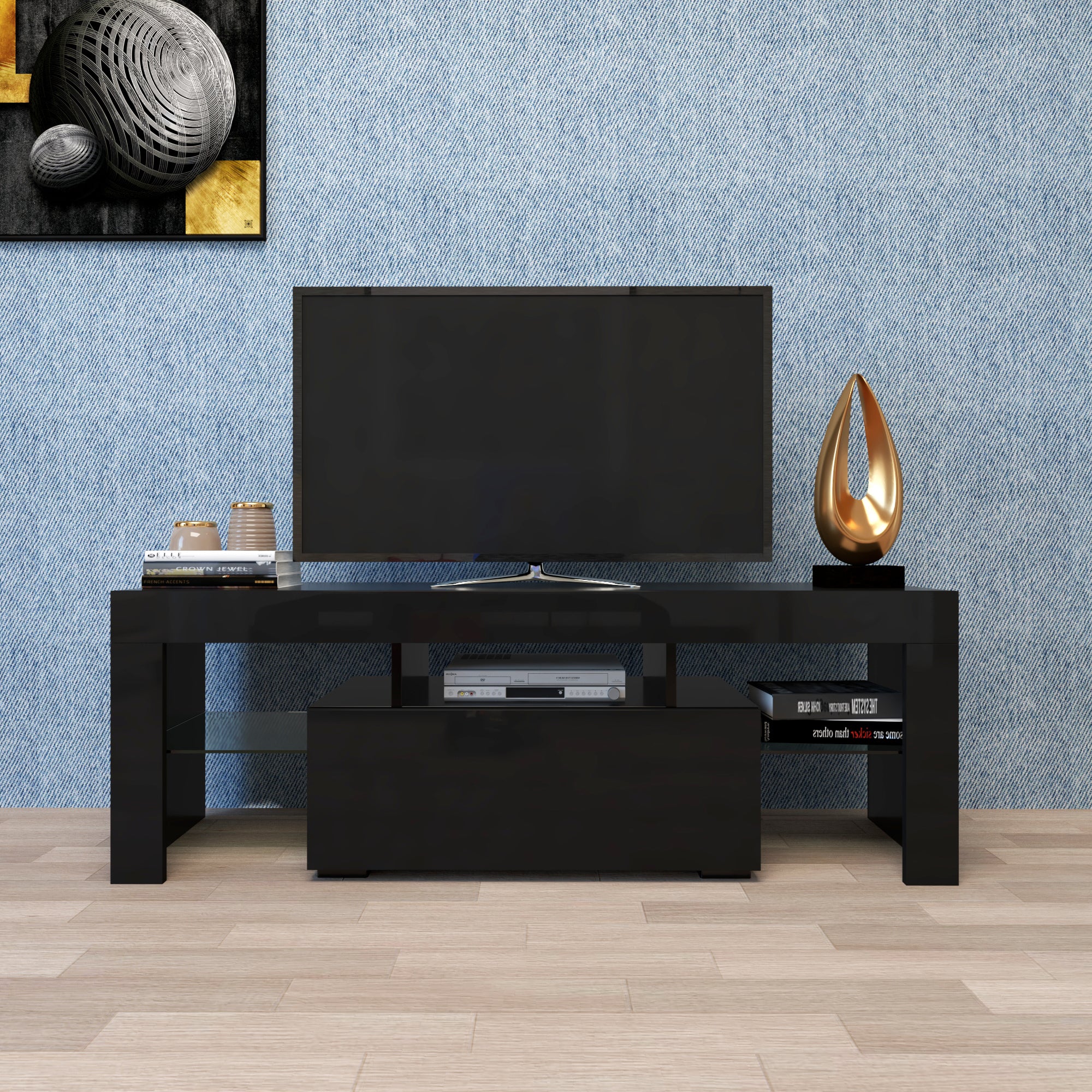 Black TV Stand