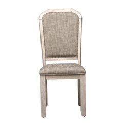 Taupe Upholstered Side Chair (Set of 2) - Traditional, Rustic Grey Beige