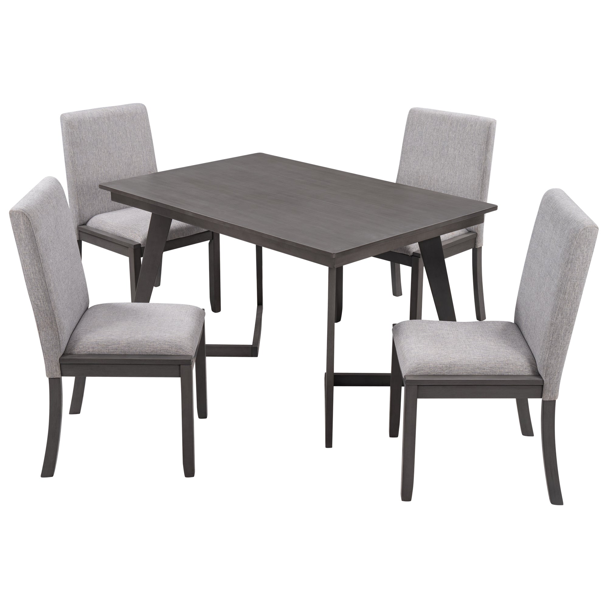 Gray Wood Dining Table