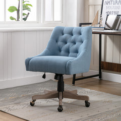 Modern Swivel Shell Chair  - Blue