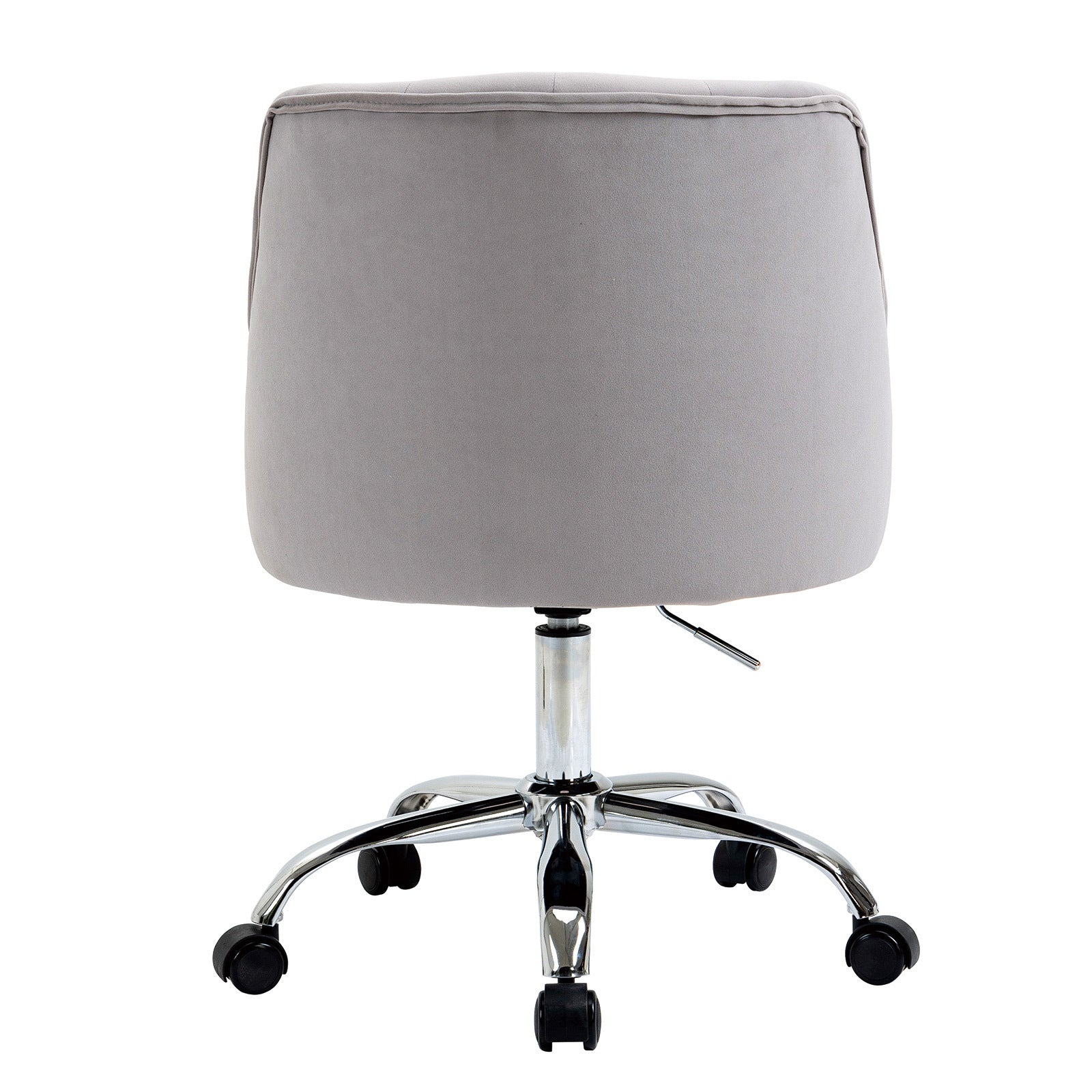 Modern Velvet Swivel Armchair with Soft Seat - Grey
