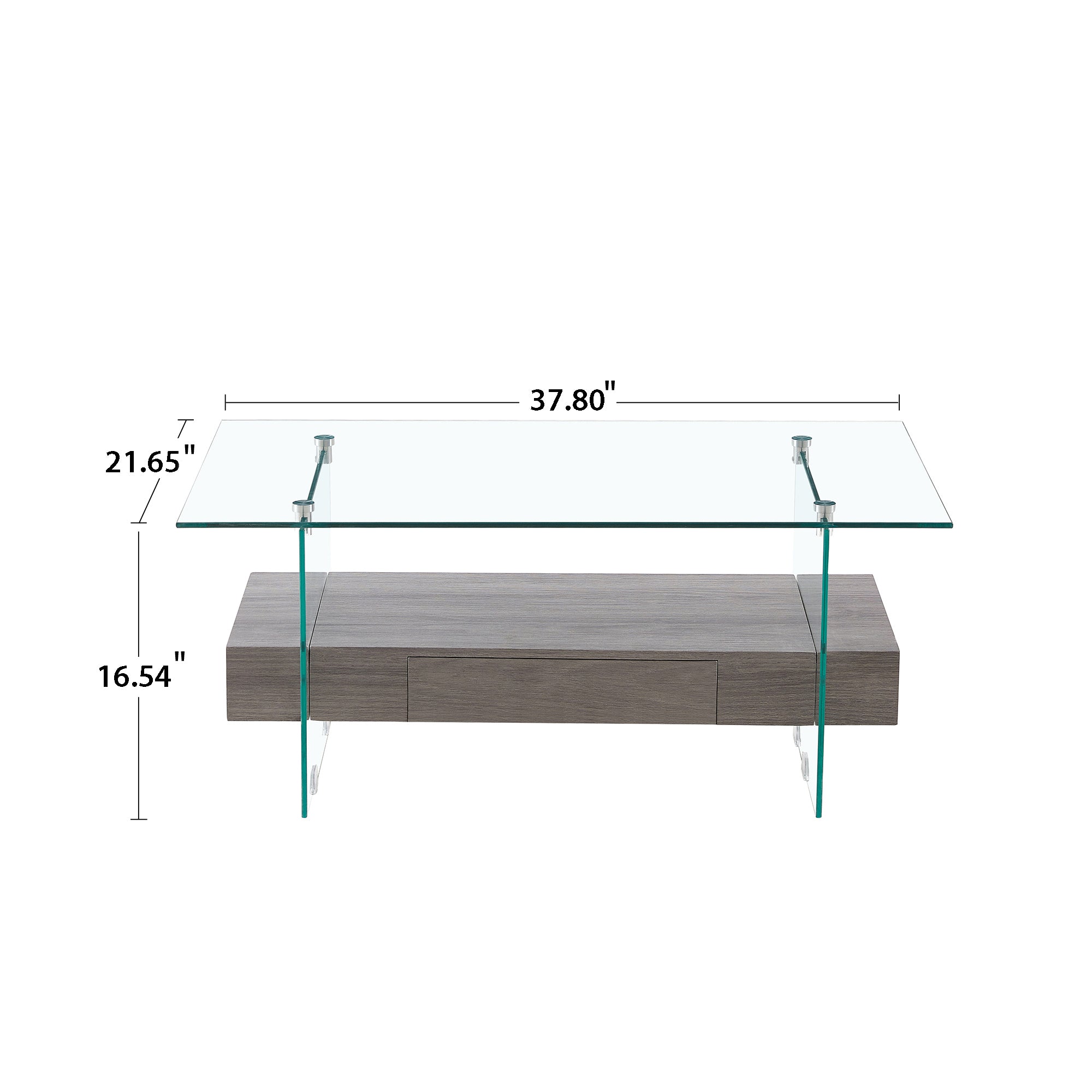 Dual-shelf coffee table