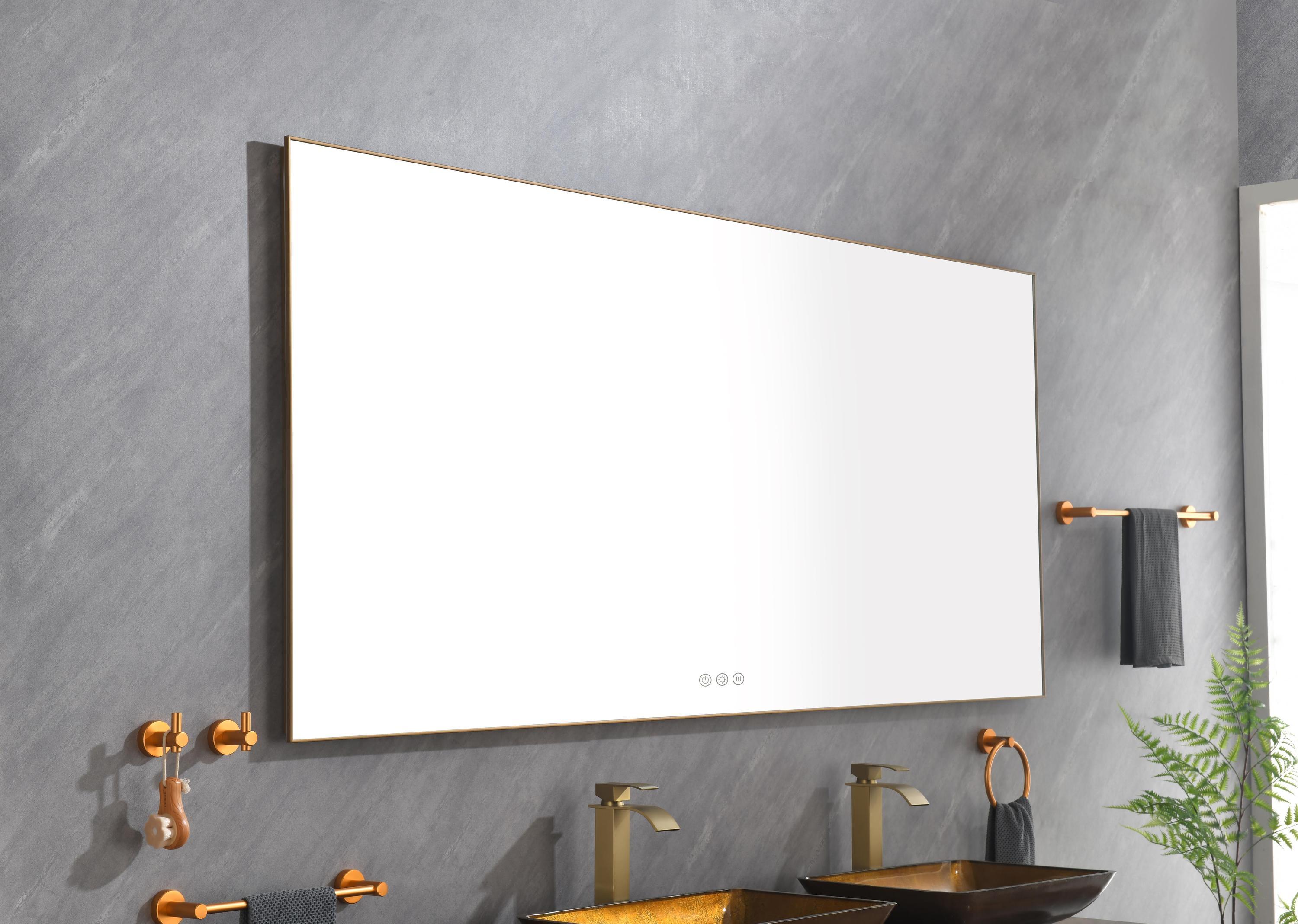 84x 36Inch LED Mirror Bathroom with Back Light, Anti-Fog Memory Large