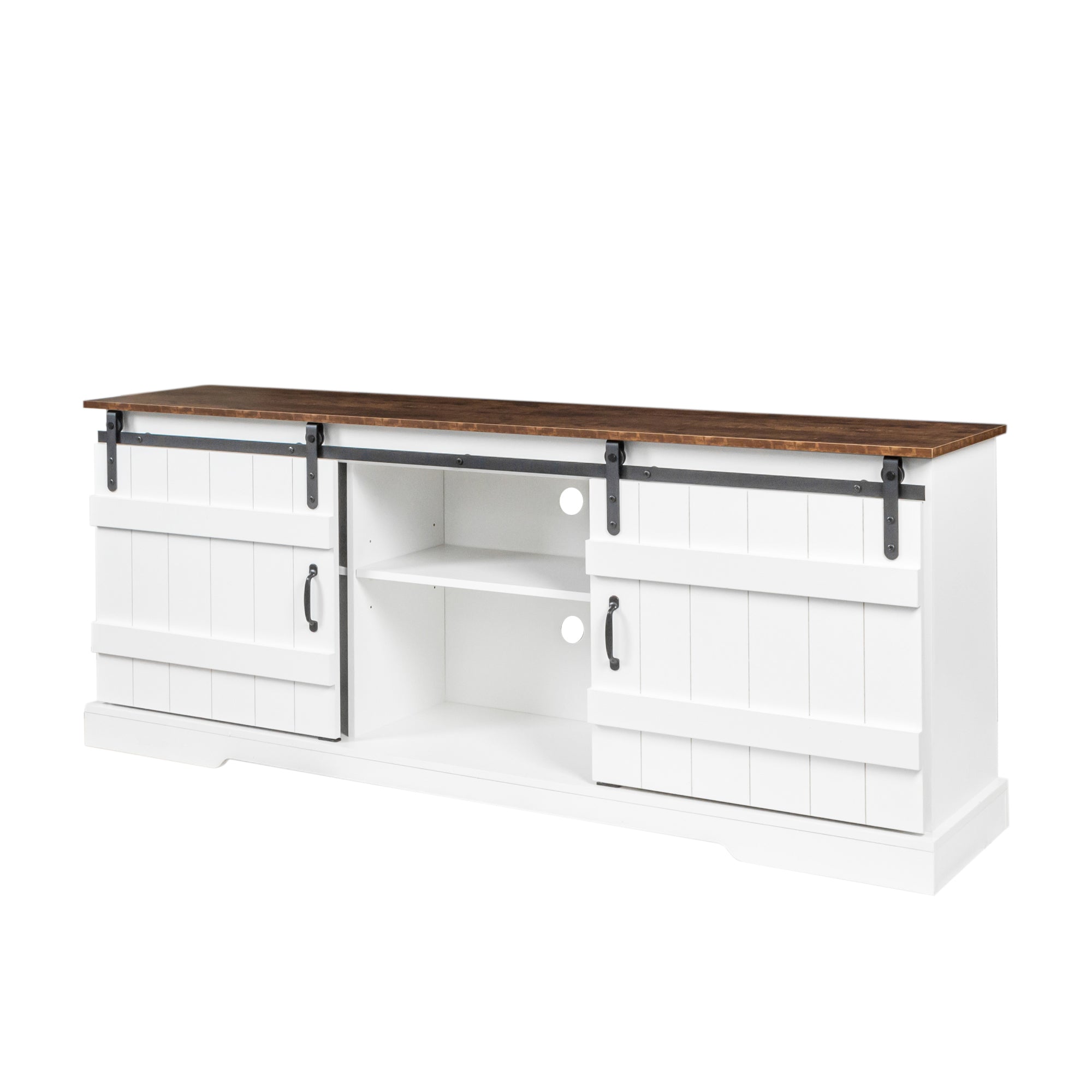 Open Storage Cabinet TV Stand