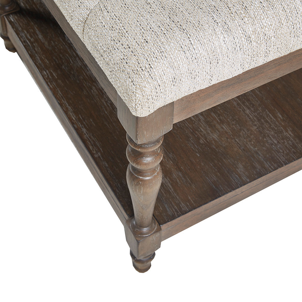 Highland Accent Bench - Ivory