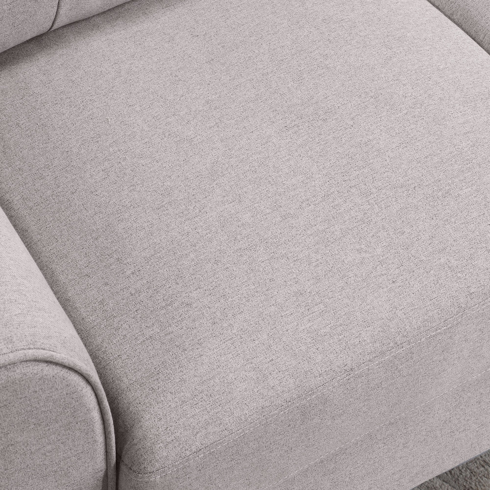 Modern Living Room Sofa Linen Upholstered Couch Furniture for Home or Office