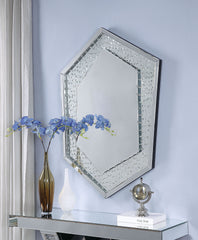 Glass Wall Decor -  Mirrored & Faux Crystals