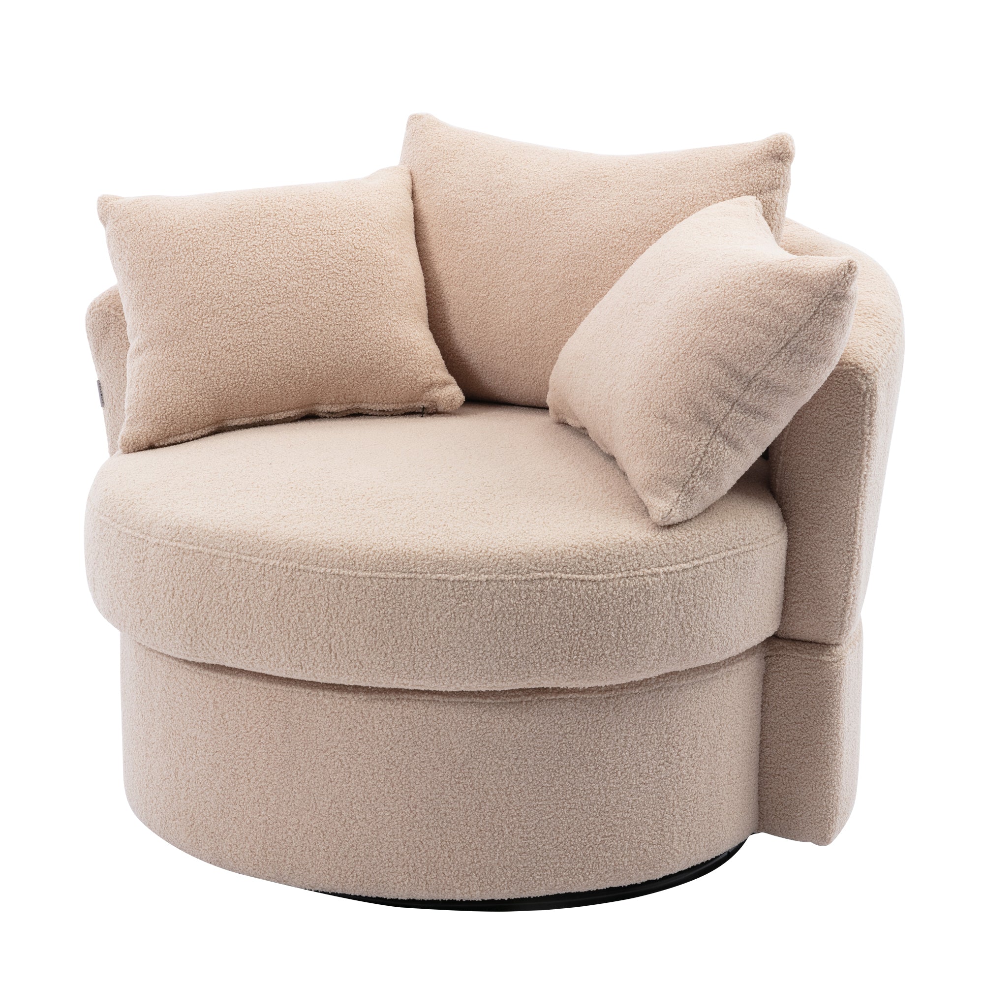 Modern Swivel Accent Chair, Barrel Chair