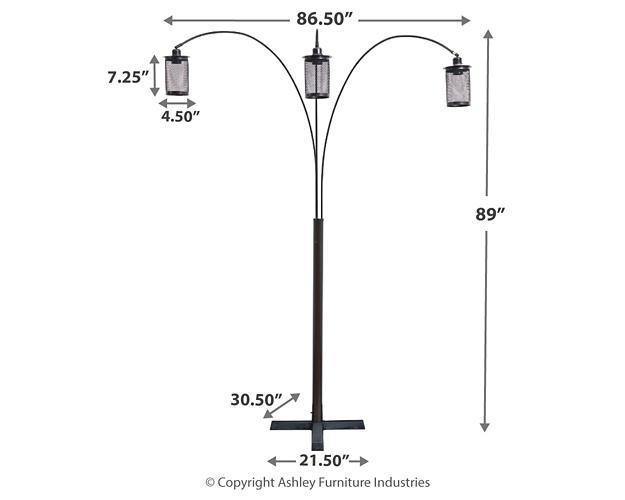 Bronze Metal Floor Lamp