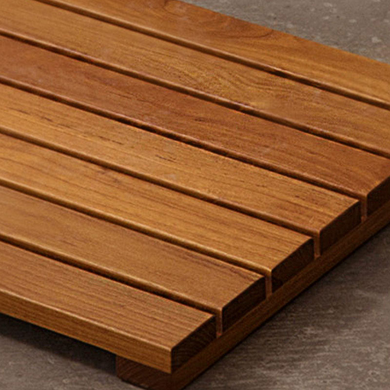 Log Color Spa Solid Teak Bathroom Shower Mat Bathroom Anti-Slip Mat