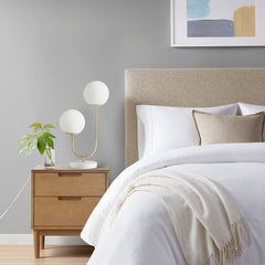 Zusa Metal 2-Light Globe Table Lamp - Gold