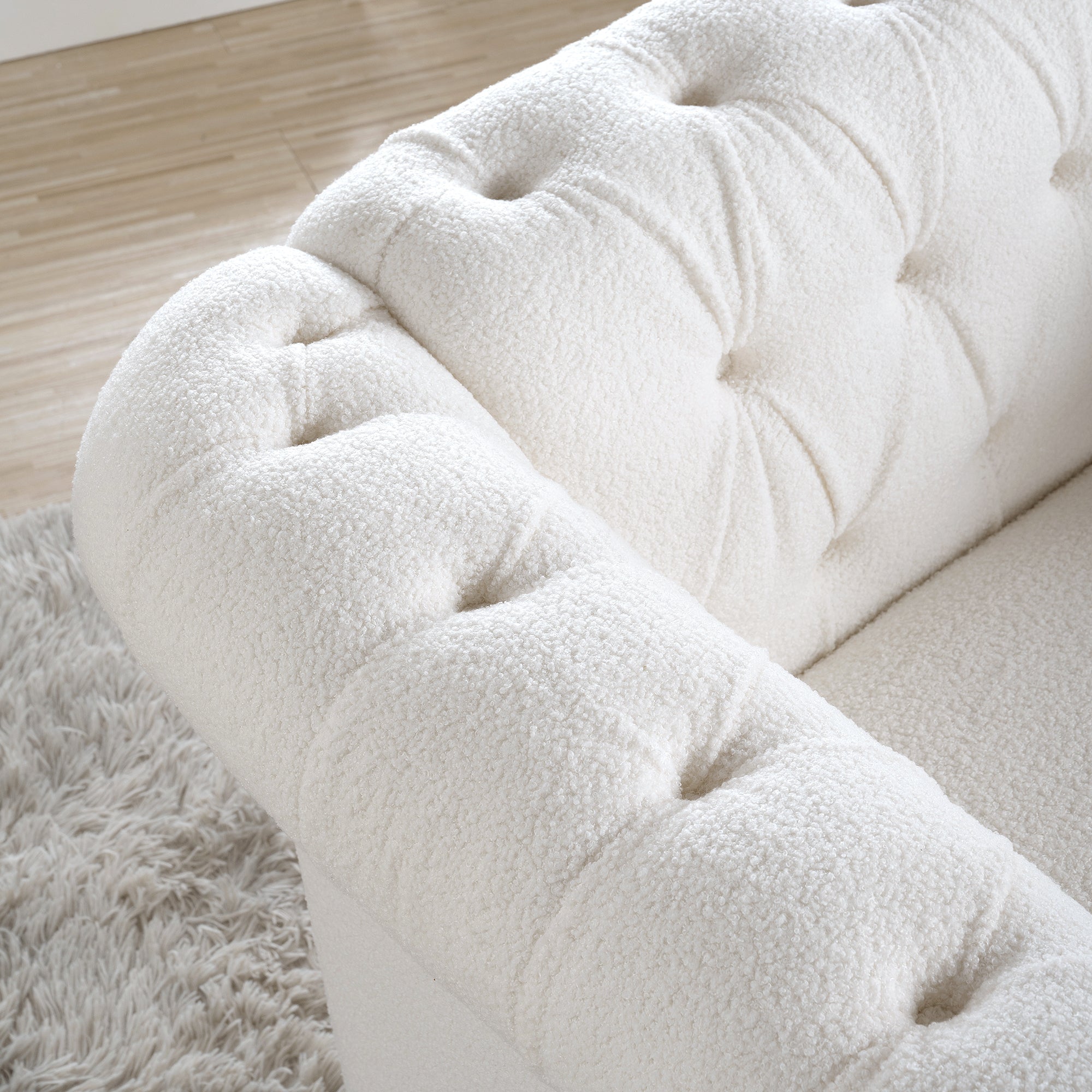 1 Seater Sofa For Living Room - White