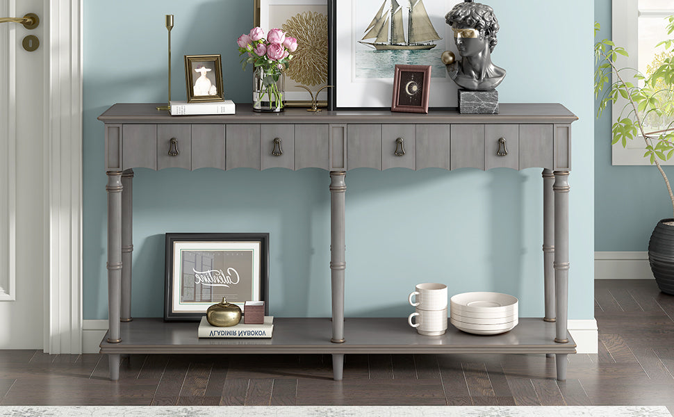 Farmhouse 4-Drawer Table