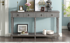 Farmhouse 4-Drawer Table
