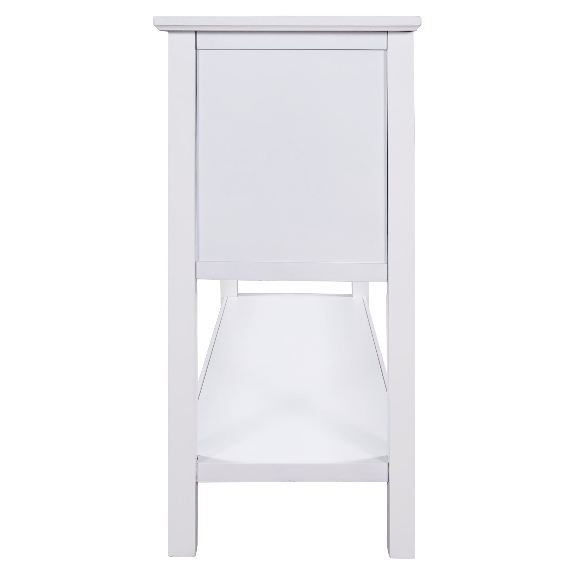 MAICOSY 45" Modern Console Table Wooden Cabinets Drawers Hallway Entryway Shelf