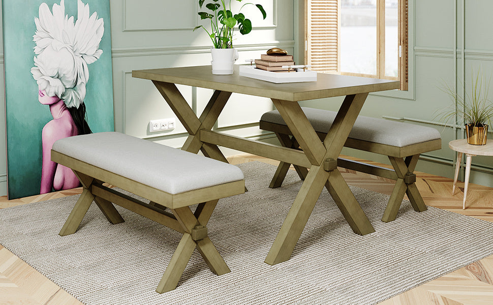 Upholstered Seat Dining Bench