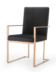 Black Velvet Chair