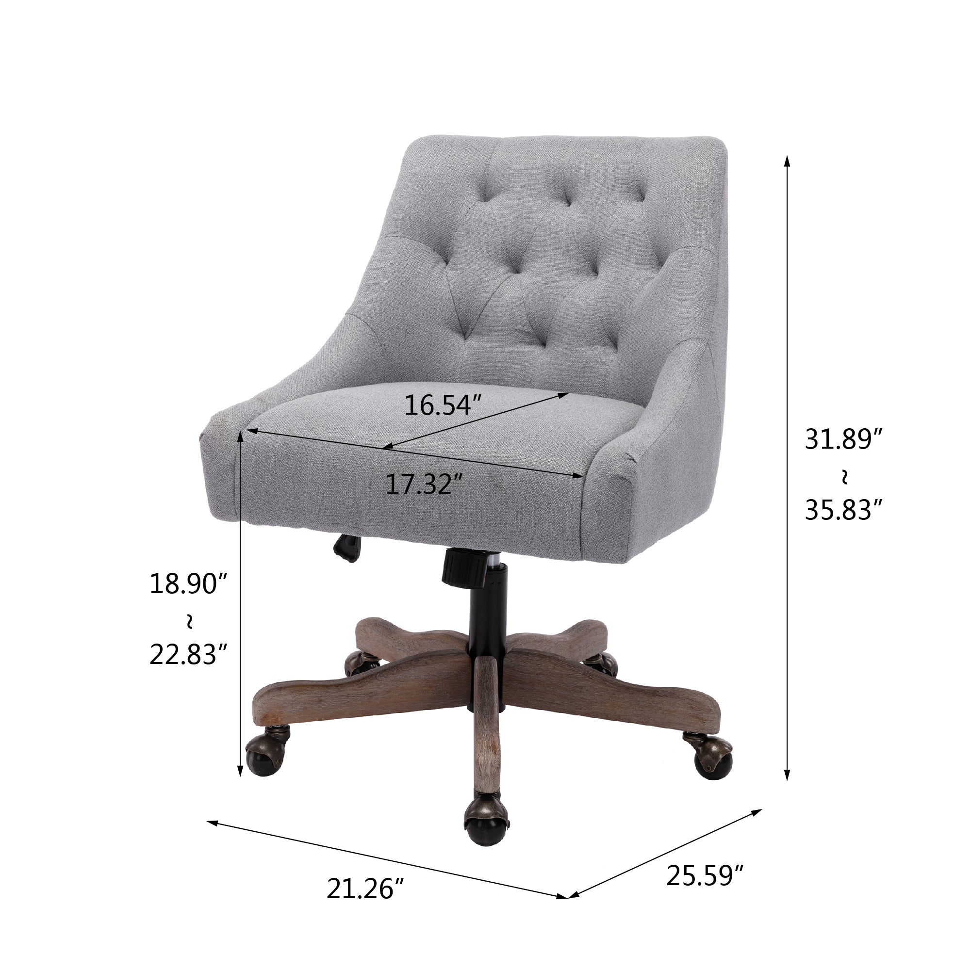 Swivel Shell Chair - Grey