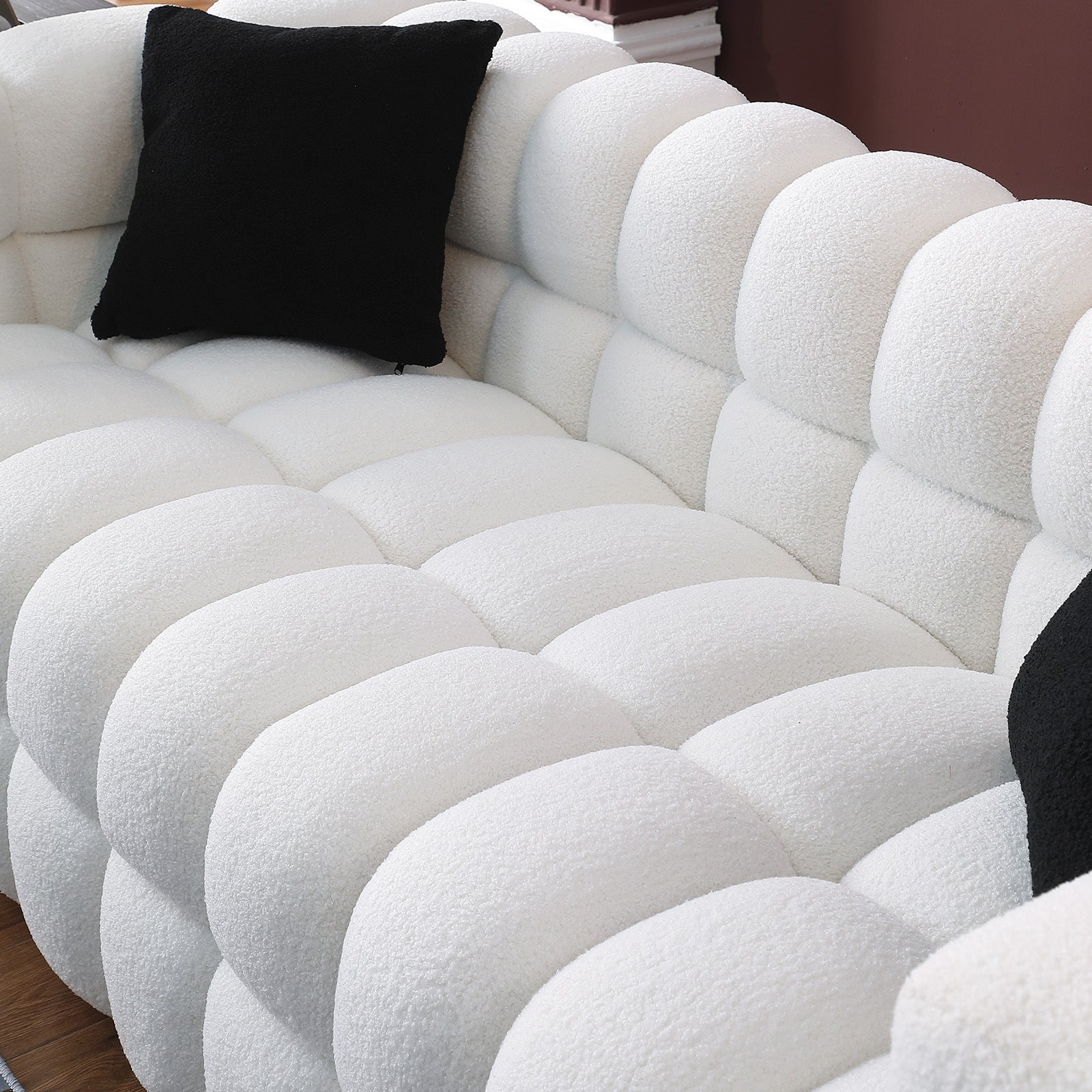 Marshmallow Sofa Boucle 2 Seater - White