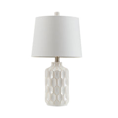 Contour Ceramic Table Lamp - Ivory