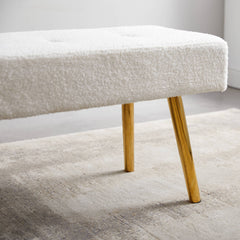 White Teddy Bench