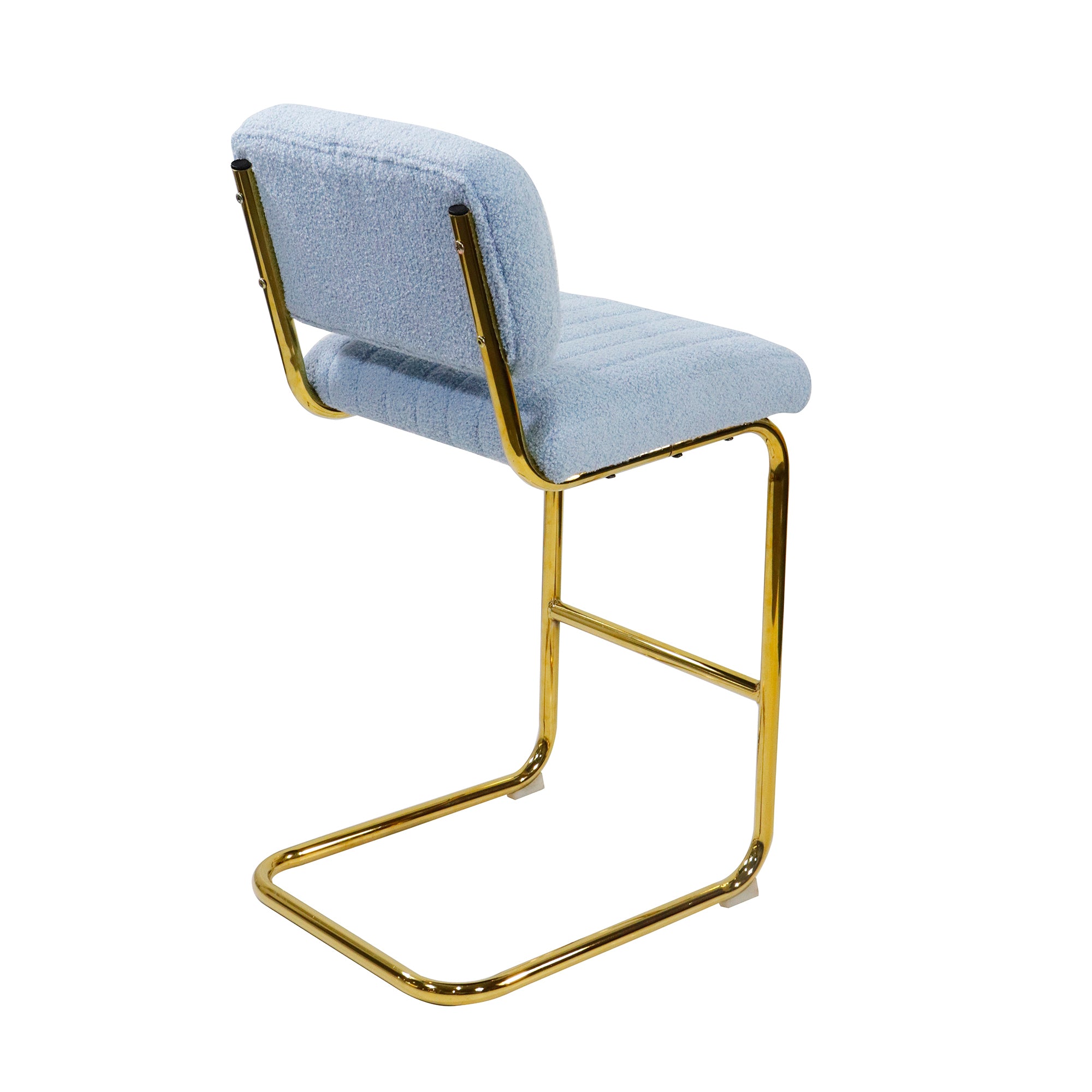 Modern Counter Height Bar Stools (Set of 2) - Blue