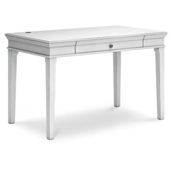 French Style 48" Traditional Home Office Desk - White washed