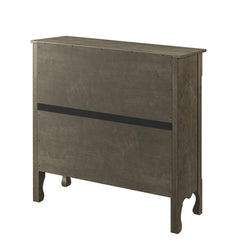 36'' Tall 2 - Door Accent Cabinet - Grey Wood