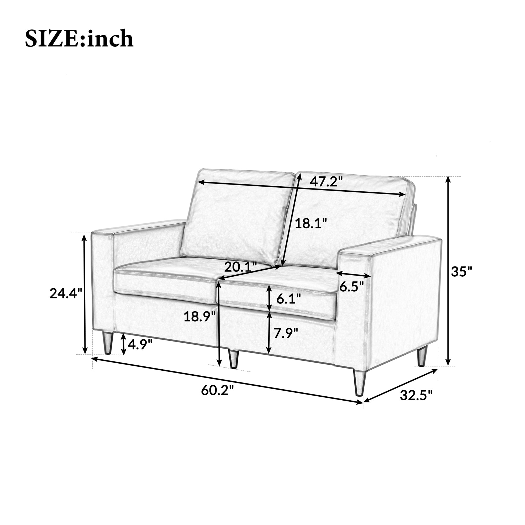 PU Leather Sofa