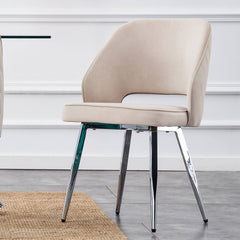 Modern Dining Chair Velvet (Set of 1) - Light Grey