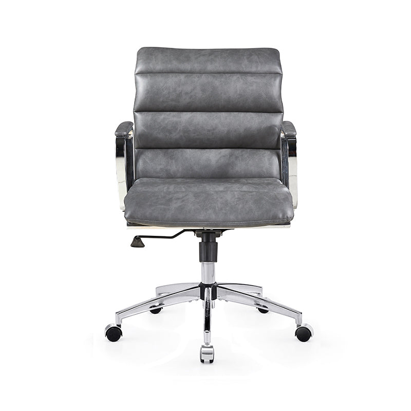 Modern Swivel Office Desk Chair Luxury Executive Boss Ergonomic Computer Chair - Antique Gray
