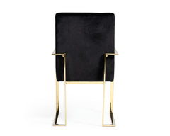 Black Velvet Dining Chair