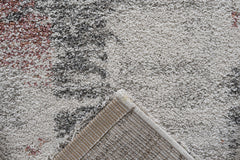 Mauve Olefin Shag Area Rug