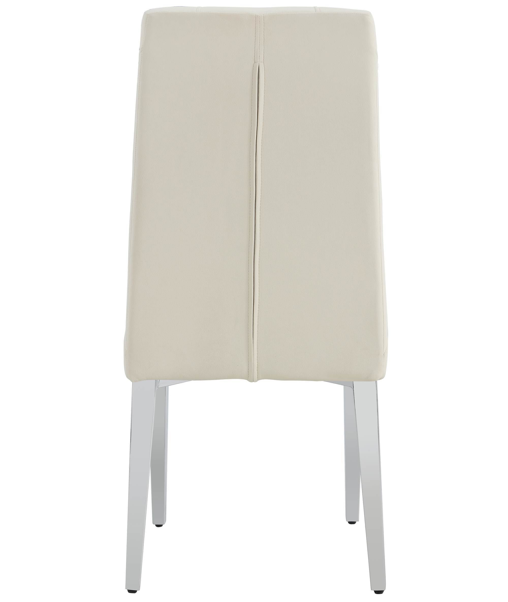 Modern Style Kitchen Upholstered High backrest Dining Chairs (Set of 2) - Beige