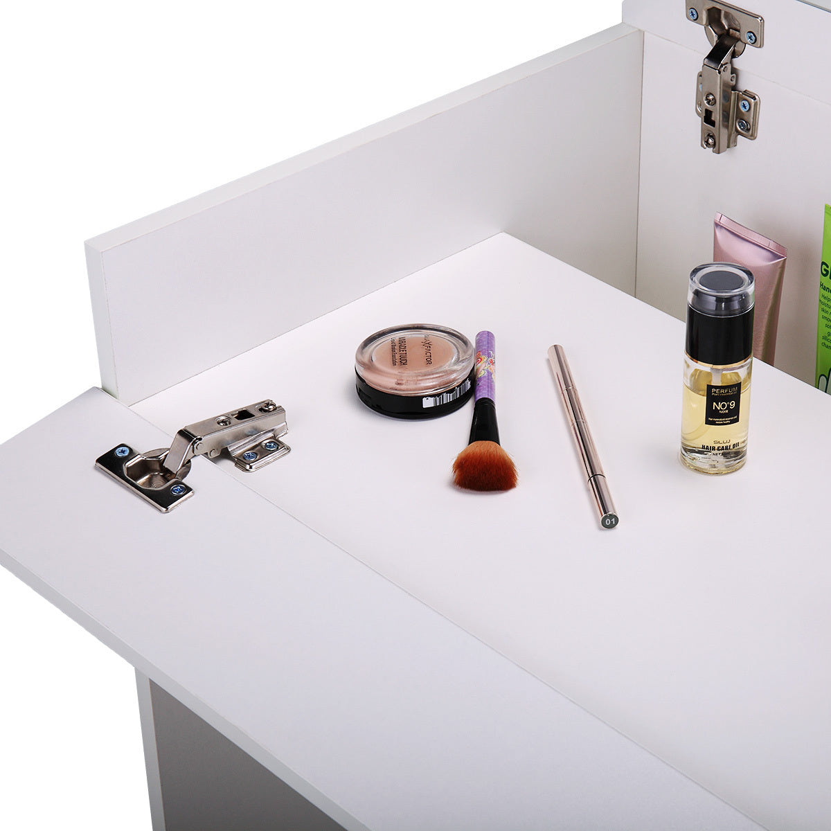 Vanity Sets with Flip up Mirror - White