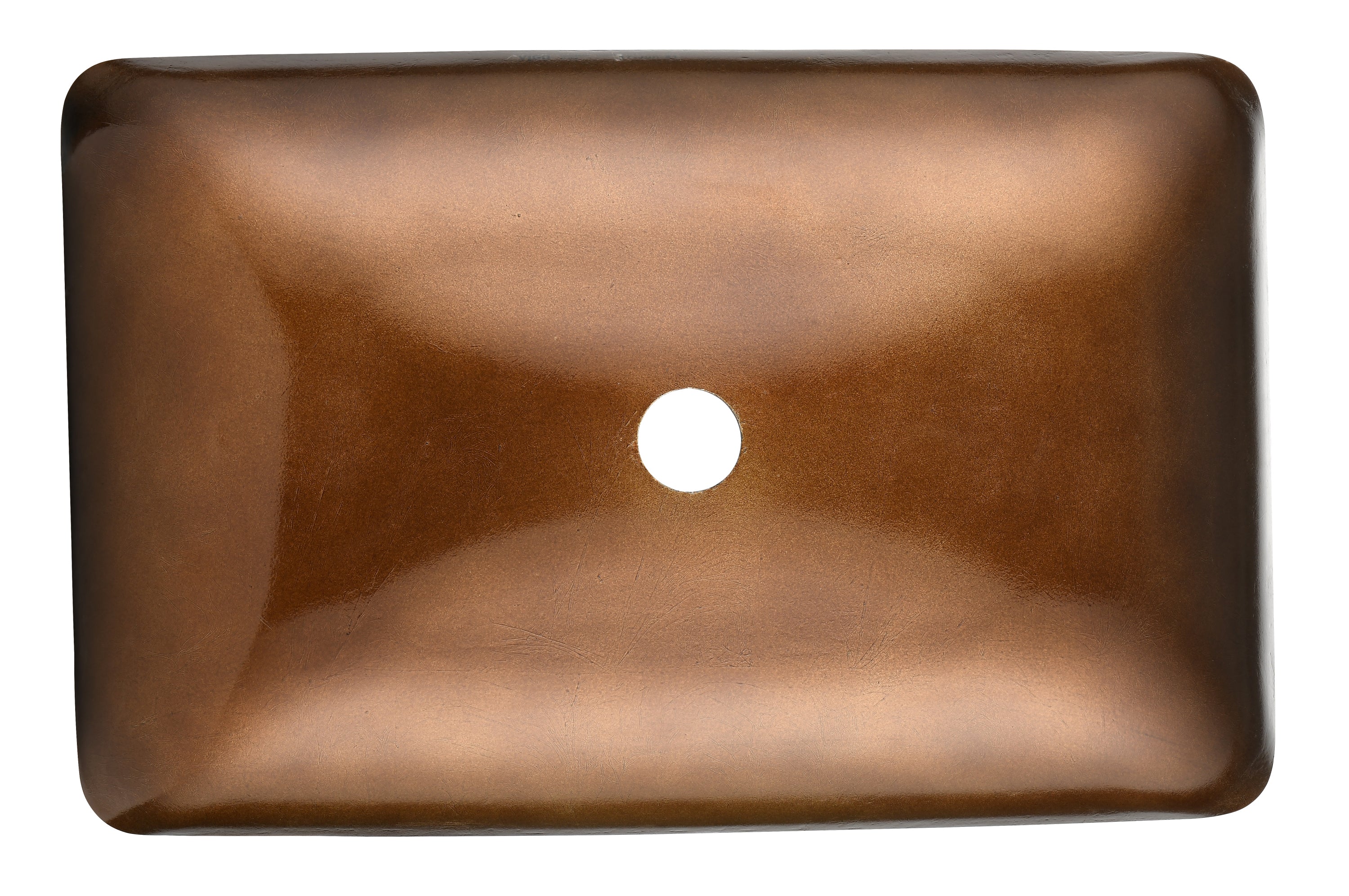 22.25" L -14.25" W -4 1/2" H Glass Rectangular Vessel Bathroom Sink Set with Gold Faucet and Gold Pop Up Drain