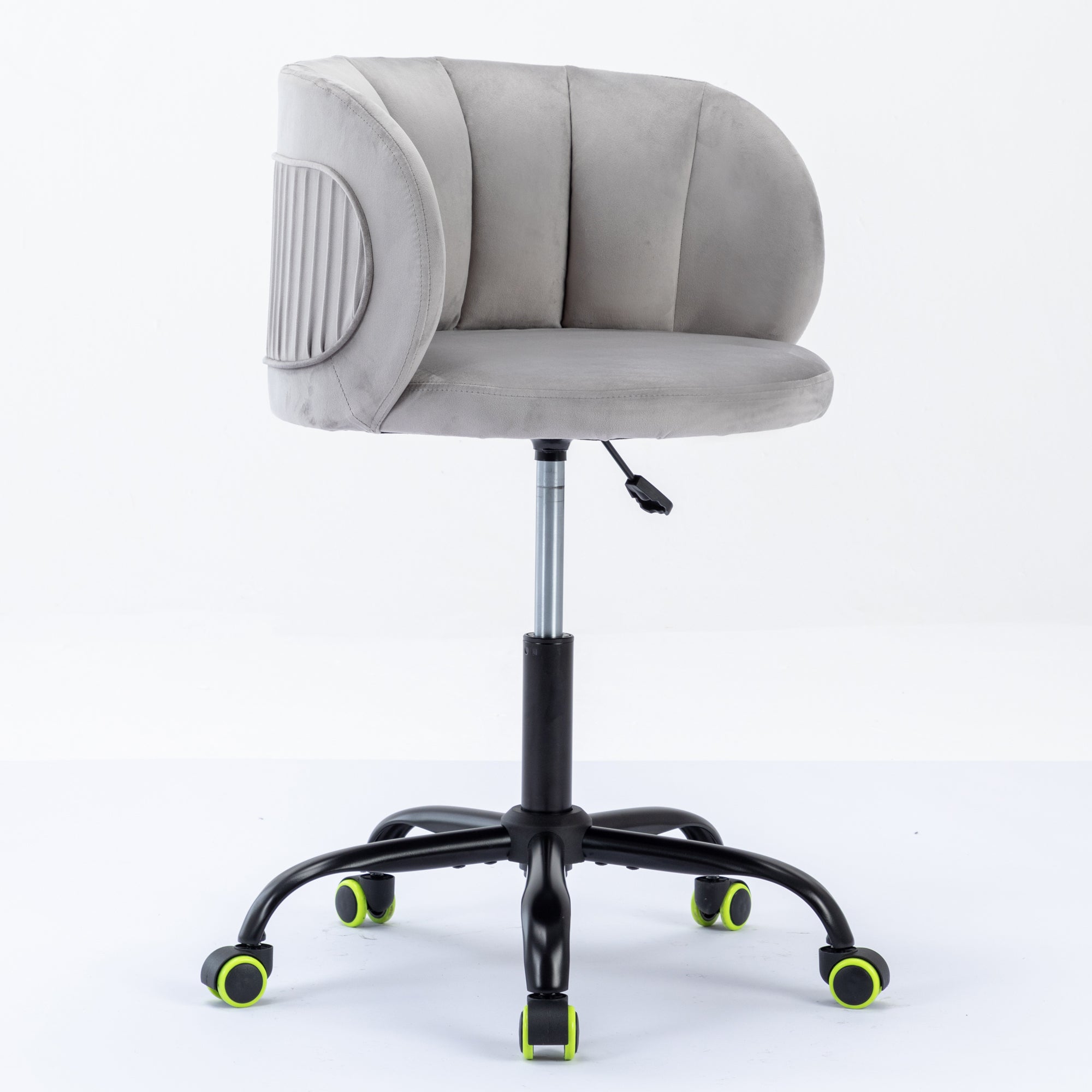 Zen Zone Velvet Leisure Office Chair - Grey