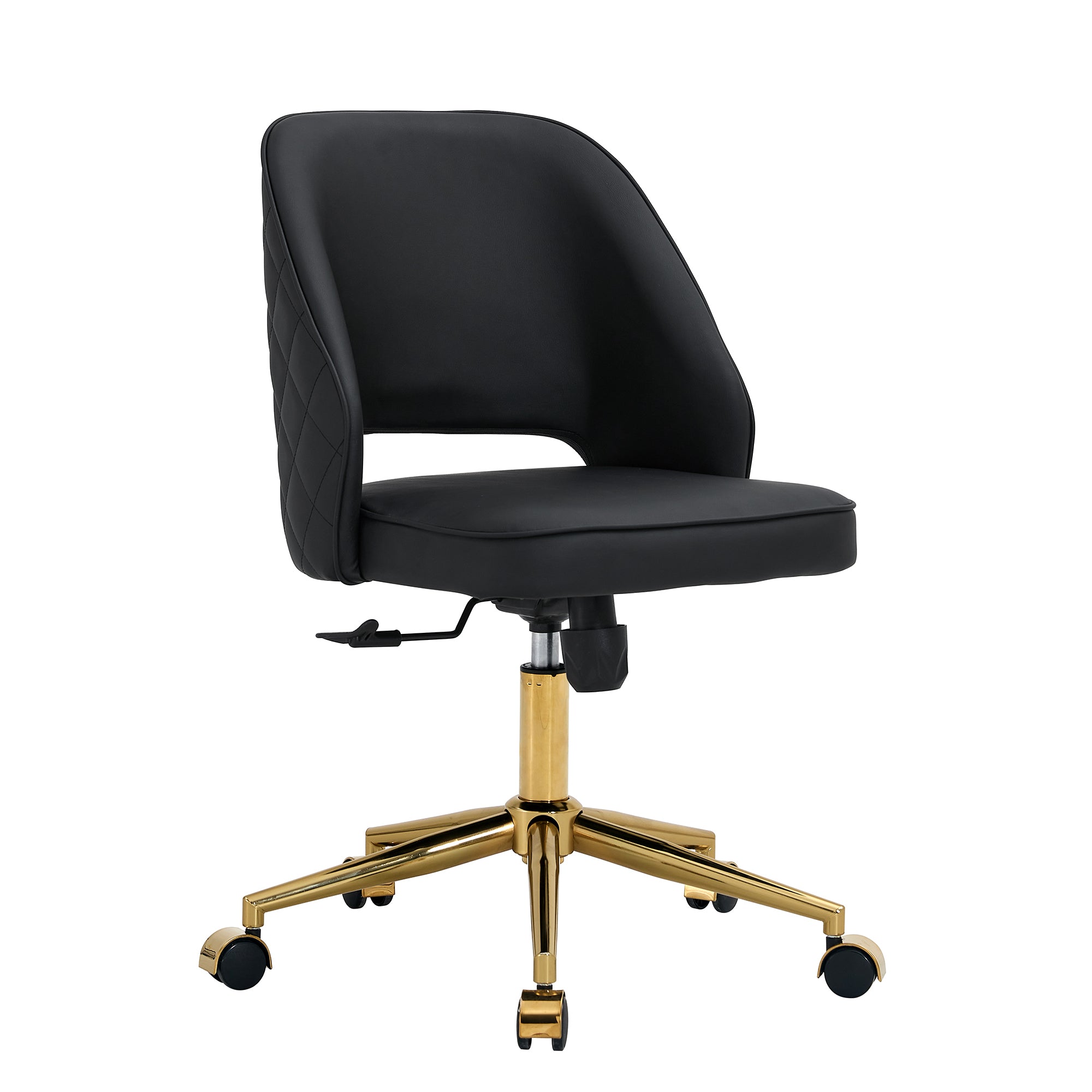 Modern Office Chair Adjustable 360 ° Swivel Chair - Black