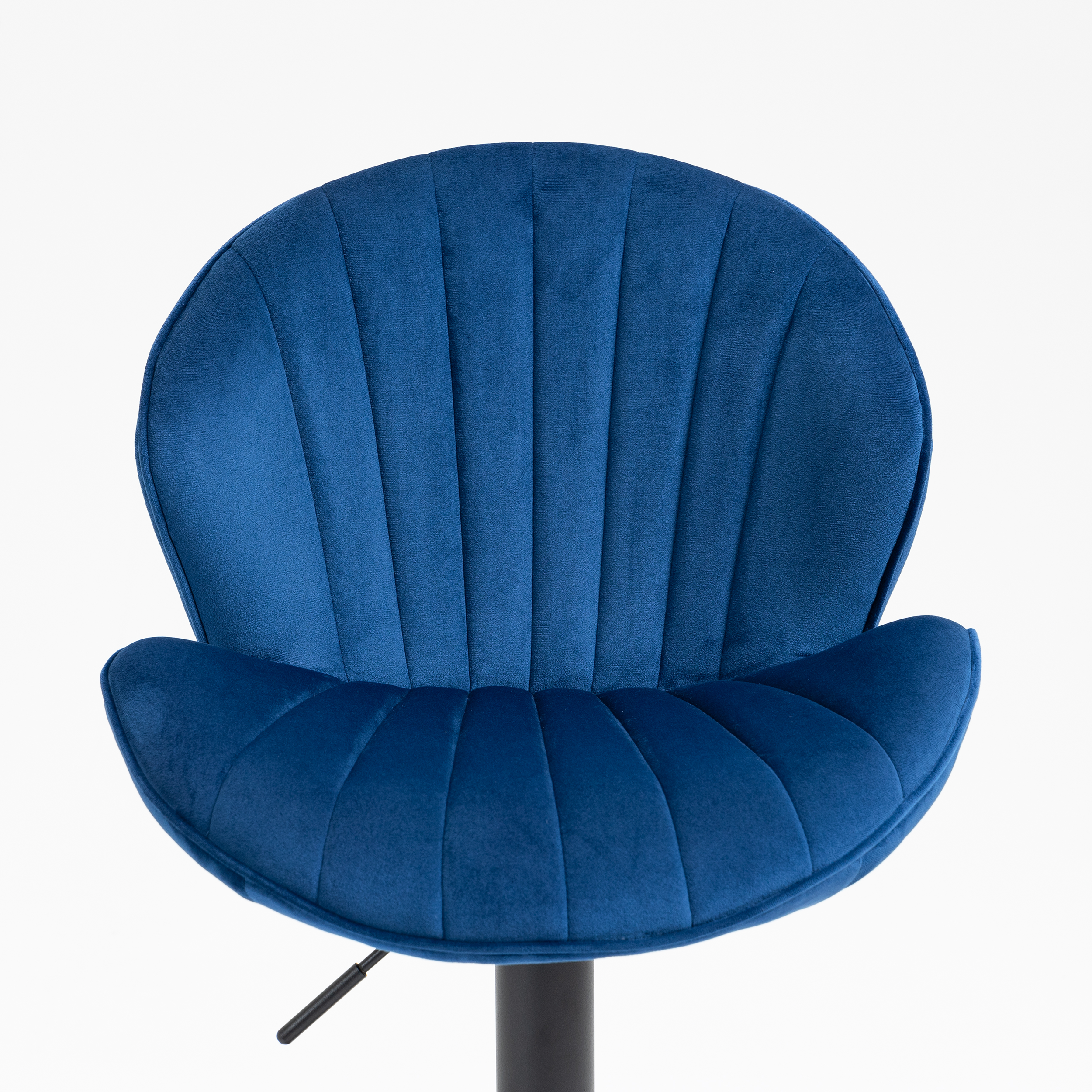 Bar Stools Adjustable with Back and Footrest (Set of 2) - Blue