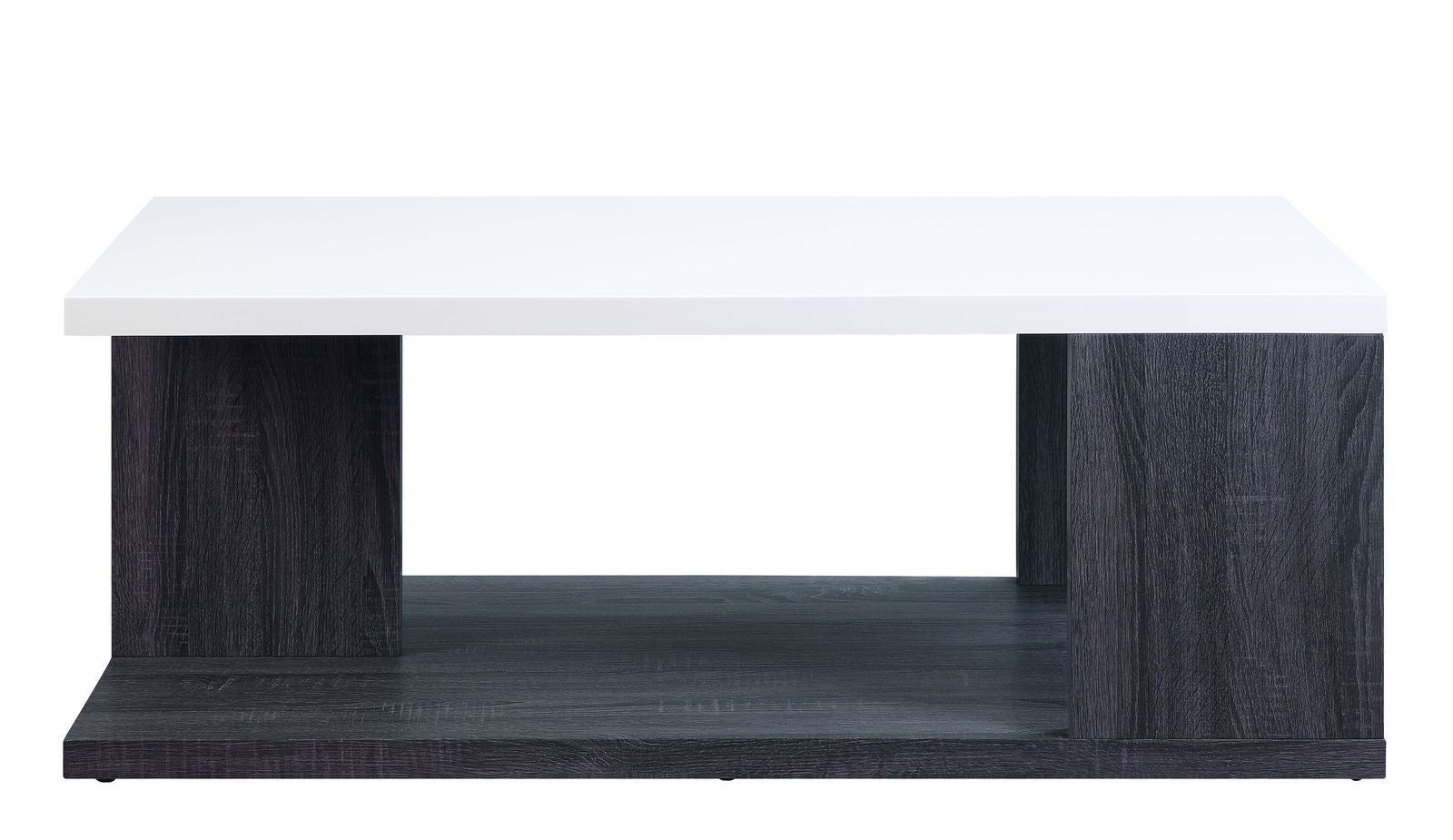 Pancho Coffee Table - Gray & White High Gloss