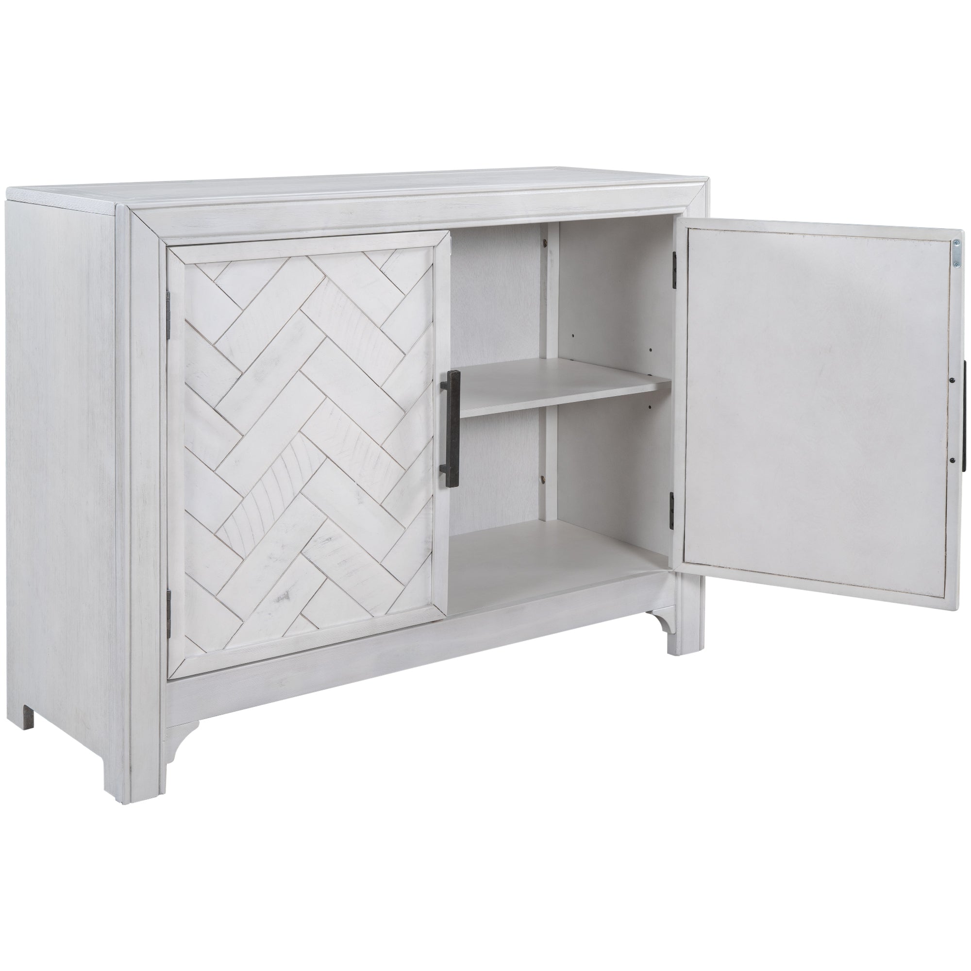 Console with 2 Adjustable Shelf
