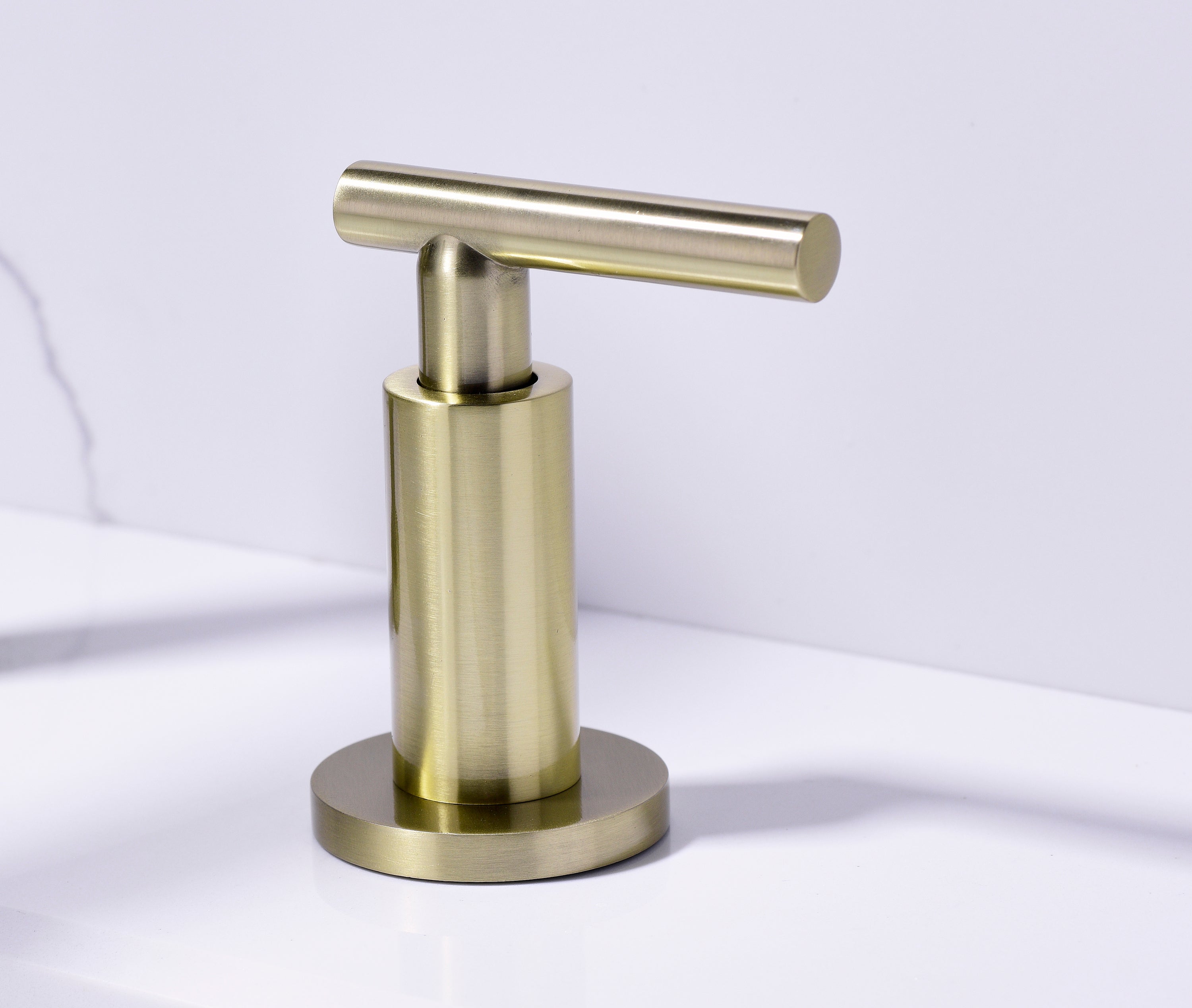 Two Handle High Arc Widespread Bathroom Sink Faucet 3 Hole - Gold